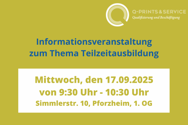 Kachel Infoveranstaltung Teilzeitausbildung 09 2025